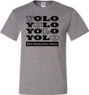 Oxford Adult YOLO You Only Live Once Drake OVO Y.O.L.O. YMCMB T Shirt   S Clothing