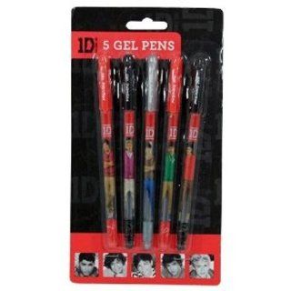 One Direction '5 Piece Gel Pens' Pen Stationery  Rollerball Pens 