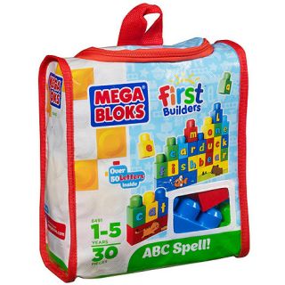 Mega Bloks Mega First Builders A B C Spell Block Set