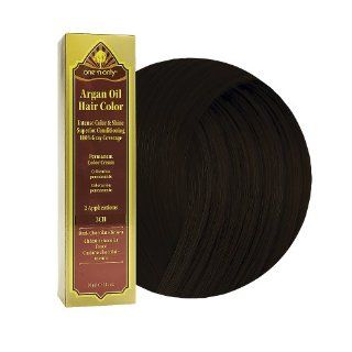 One 'N Only Argan Oil Hair Color 3CH Dark Chocolate Brown  Chemical Hair Dyes  Beauty