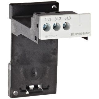 Siemens 3RU19 16 3AA01 Thermal Overload Relay Adapter, For Installing as a Single Unit, Panel Mount of Snapped Onto, 35mm Standard Mounting Rail, Size S00