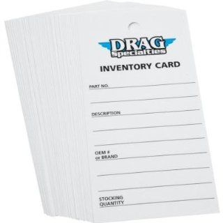 PROMOTIONAL ITEMS VENDOR DS RE ORD INVENTORY TAGS    Automotive