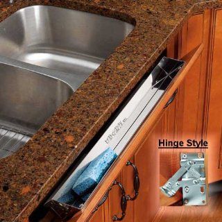 Rev A Shelf 25" Stainless Tip Out Tray With Hinges for Kitchen Cupboard   Cabinet Organizers