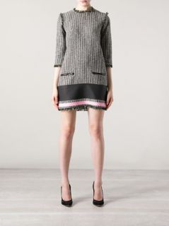 Msgm Bouclé Shift Dress