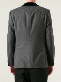 Lagerfeld Velvet Collar Blazer