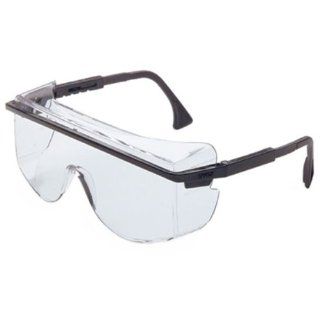 Uvex S2500C 01 Astro 3001 Safety Glasses Worn Over Prescription Glasses, Clear Lens
