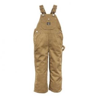 Lakin McKey Premium Washed Boys Washed Duck Overall   Size 4 7   Saddle Brown Clothing