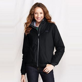 Lands End Black womens classic squall jacket