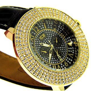 Men 24k gold plated Iced out bling watch at  Men's Watch store.