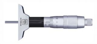 Brown & Sharpe TESA 02.21002 Isomaster AQ Depth Micrometer, 0 3" Range, 0.0001" Graduation, +/ 0.003mm Accuracy Outside Micrometers