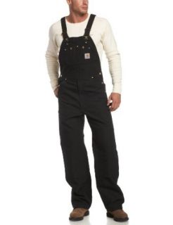 Carhartt Men's Unlined Duck Bib Overall R01 Clothing