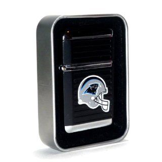 NFL Carolina Panthers Refillable Butane Torch Lighter + Glass Ashtray Combo Gift Set   Please read items descriptions.   