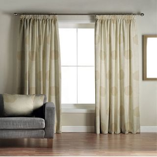 Jeff Banks Home Alison Green Lined Pencil Pleat Curtains