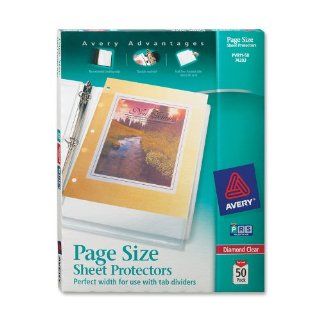 Avery Diamond Clear Page Size Sheet Protectors, Acid Free, Box of 50 (74203)  Acid Free Sheet Protectors 