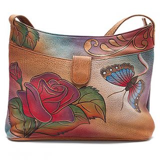 Anuschka Small Shoulder Bag ANNA by Anuschka  Women's   Rose Butterfly