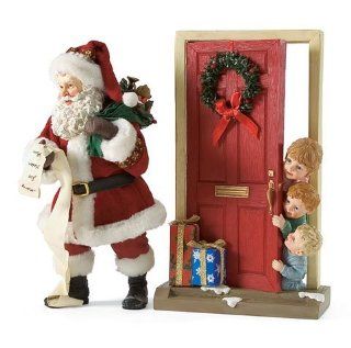 Possible Dreams Wee Three Kids Clothtique Santa Figurine   Holiday Figurines