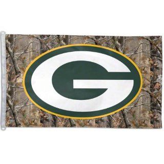 NFL Green Bay Packers 3 by 5 foot Flag Real tree  Sports Fan Outdoor Flags  Sports & Outdoors