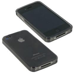 Apple iPhone 4 Smoke TPU Crystal Skin Case rooCASE Cases & Holders