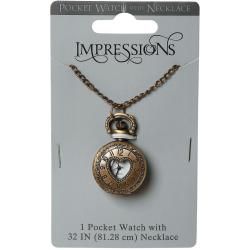Pocket Watch 1/Pkg Bronze Small Heart Lid Darice Craft Lover's Gifts
