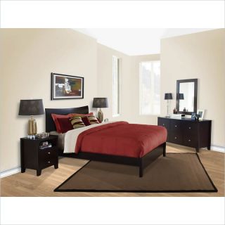 Lifestyle Solutions Canova 5 Piece Bedroom Set in Cappuccino   CNV 5PXX CP SET