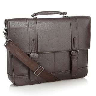 J by Jasper Conran Designer dark brown business briefcase