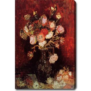 Vincent Van Gogh 'Vase with Asters and Phlox' Oil Canvas Art YGC Canvas