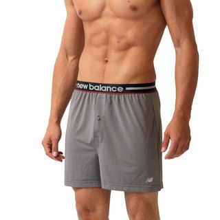 New Balance Men's 'Lifestyle' Grey Boxer Shorts New Balance Underwear