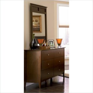 Coaster Tamara Dresser and Mirror Set in Dark Walnut   201153 201154 PKG