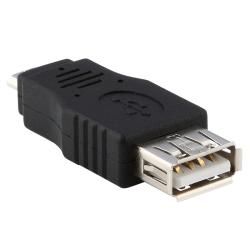 USB 2.0 A to Micro B 5 Pin F/ M Adapter (Pack of 2) Eforcity Cables & Tools