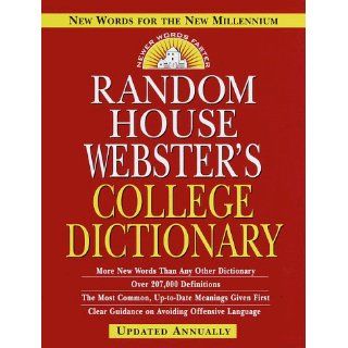 Random House Webster's College Dictionary (9780375407413) Random House Books