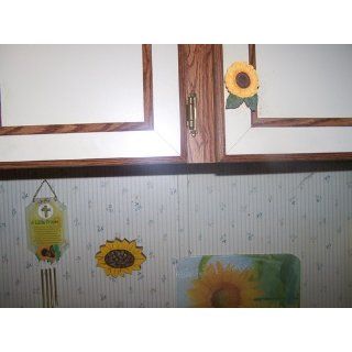 189155486 Set Of 3 Sunflower Kitchen Cabinet Knobs Pulls   Cabinet 