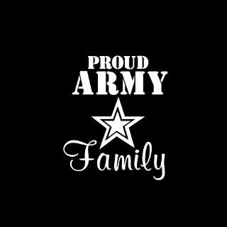 Army Proud Family Car Window Decal Sticker White 5" Automotive
