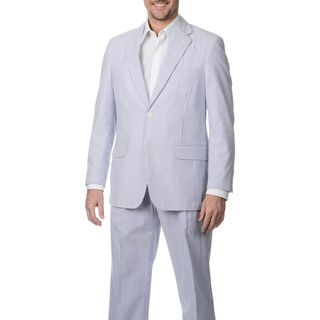 Henry Grethel Men's 2 button Navy/ White Seersucker Jacket Henry Grethel Suit Separates