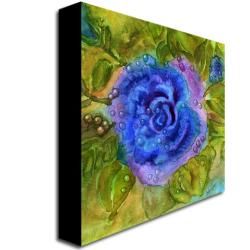 Wendra 'Blue Rose' Canvas Art (35" x 35") Trademark Fine Art Canvas