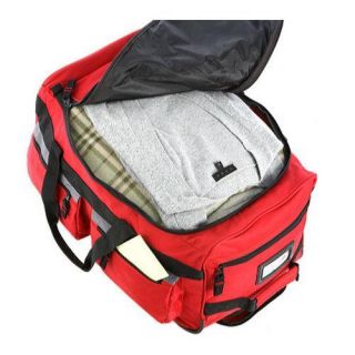 Olympia 26in 8 Pocket Rolling Duffel Red Olympia 26" 27" Uprights