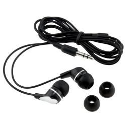 BasAcc 3.5mm In Ear Stereo Headset, Black / Silver (Pack of 2) BasAcc Hands free Devices