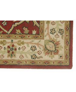 Hand tufted Grandeur Red Wool Rug (8'6 x 11'6) 7x9   10x14 Rugs