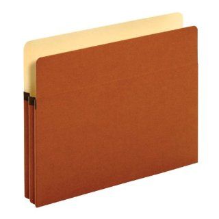 Globe Weis Standard File Pockets, 1.75 Inch Expansion, Letter Size, Brown, 25 Pockets Per Box (63214)  Expanding File Jackets And Pockets 