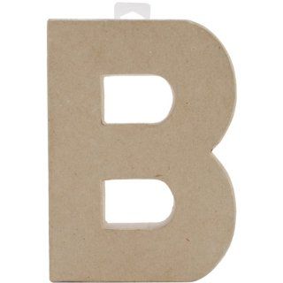 Paper Mache Letter B 8 x 5.5 x 1 inches   Arts And Crafts Supplies