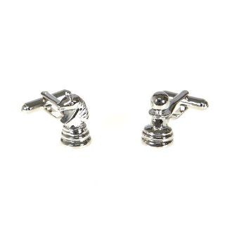 Unique Birthday Present Chess Knight and Pawn Shirt Cufflinks Chromed with Gift Box Cuff Links Jewelry