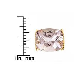 D'Yach 10k Yellow Gold Pink Amethyst Ring D'Yach Gemstone Rings