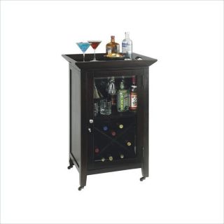 Howard Miller Butler Wine and Spirits Home Bar Console in Black   695074