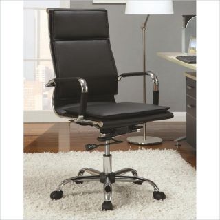 Coaster High Back Executive Chair in Black   800208