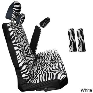 Oxgord Zebra/ Tiger Striped 60/40 Split Bench 8 piece Seat Cover Set Car Seat Covers