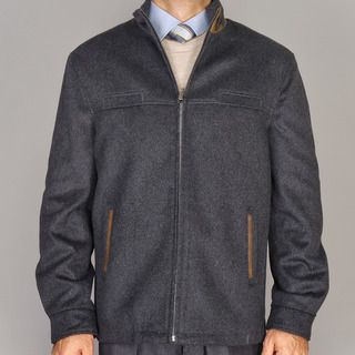 Charcoal Grey Wool/Cashmere Blend Modern Jacket Jackets