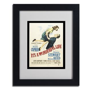 Vintage Apple Collection 'It's a Wonderful Life' Framed Matted Art Trademark Fine Art Canvas