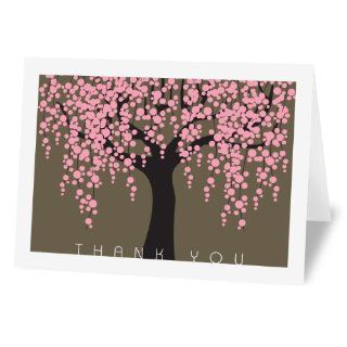 Fabulous Stationery Sakura   12 Single Design Thank You Notes (12WSDNP29)  Greeting Card Envelopes 