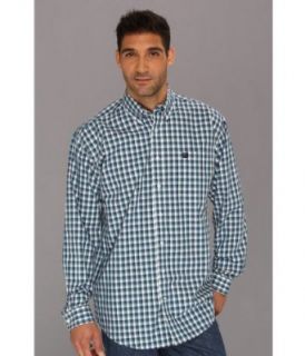 Cinch Men's &Reg; Blue And Green Plaid Shirt at  Mens Clothing store