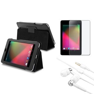 BasAcc Black Case/ Screen Protector/ Headset for Google Nexus 7 BasAcc Tablet PC Accessories