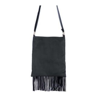 Women's FAUXSOL Fringe Benefits Black Fauxsol Fabric Bags